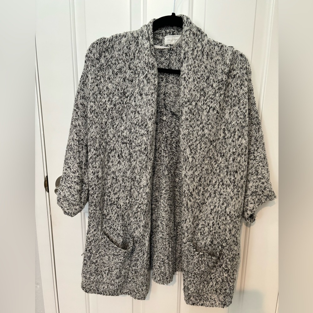 Women’s Lou & gray acrylic‎ blend open drappy cardigan size XS